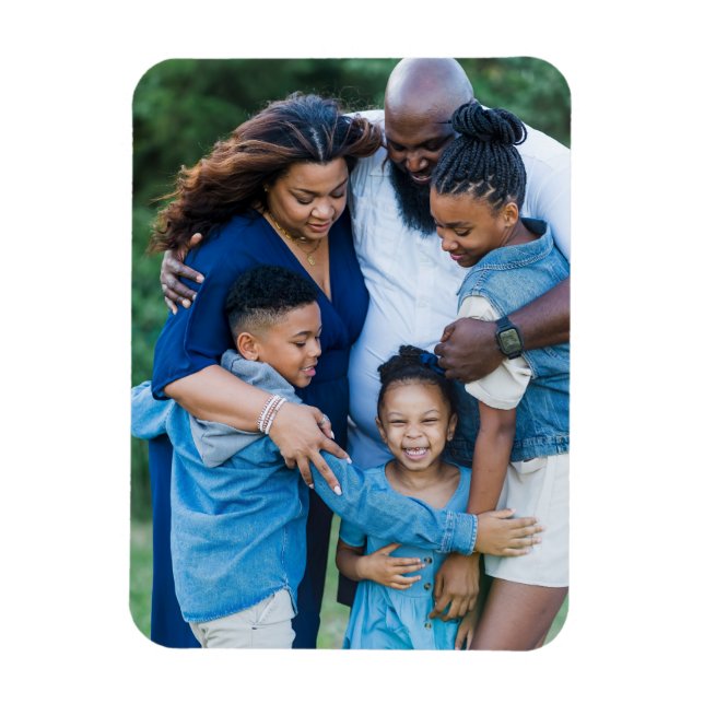 Magnet Flexible Photo personnalisée de la famille Créez votre prop (Vertical)