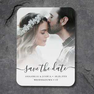 Magnet Flexible Photo personnalisée Enregistrer le Mariage de date
