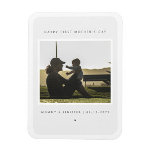 Magnet Flexible Photo personnalisée minimaliste Fête des mères Mod