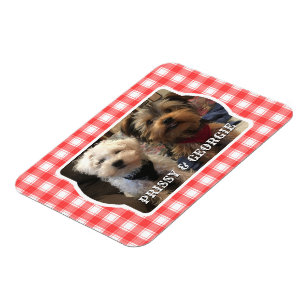 Magnet Flexible Photo personnalisée Rouge et blanc Pays Agritouris
