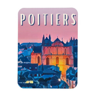Magnet Flexible Photo Poitiers Vintage
