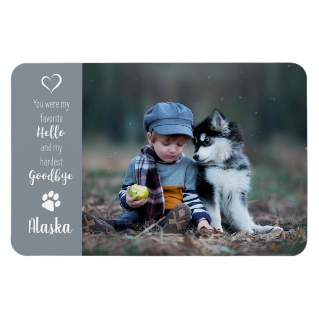 Magnet Flexible Photo pour animaux de compagnie - Photo pour chien (Horizontal)