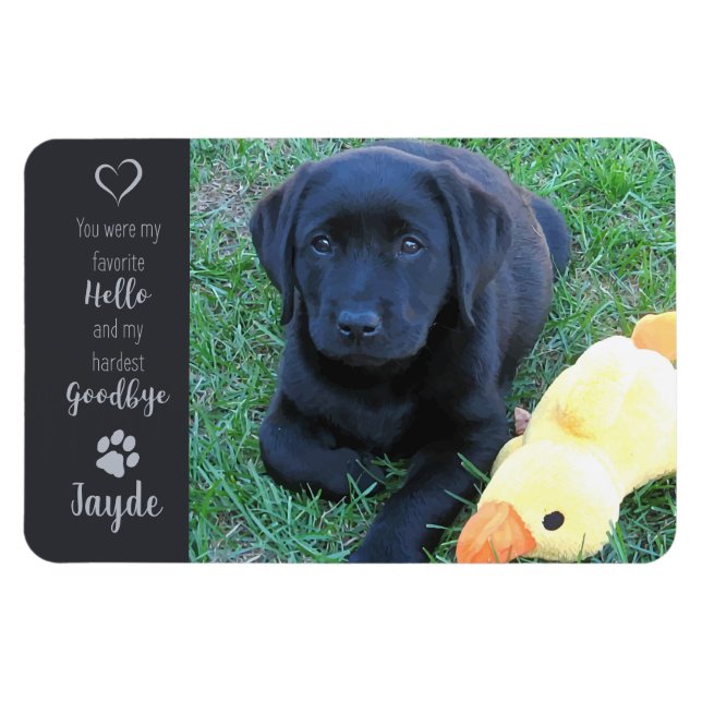 Magnet Flexible Photo pour animaux de compagnie - Photo pour chien (Horizontal)