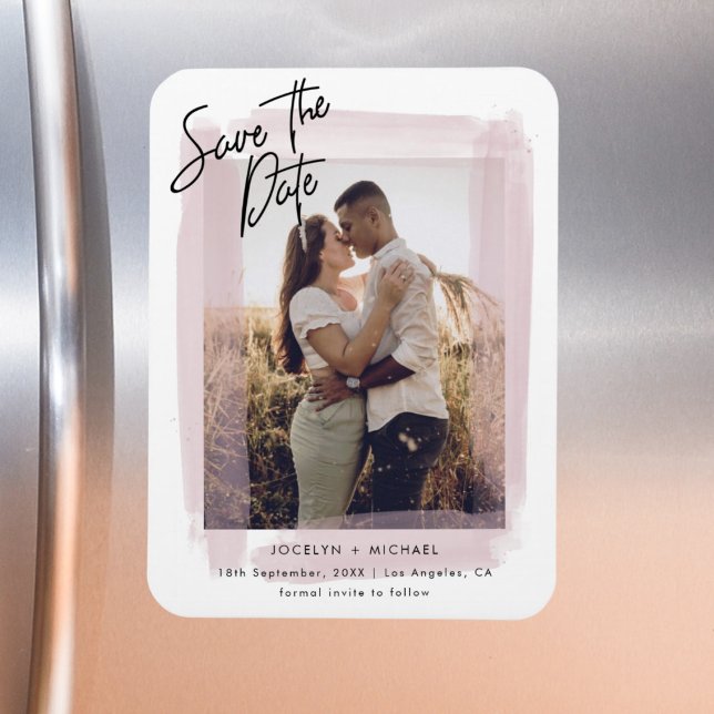 Magnet Flexible Photo rustique Enregistrer le Mariage de date (Créateur téléchargé)