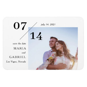 Magnet Flexible Photo simple et design. "Save the date" pour maria