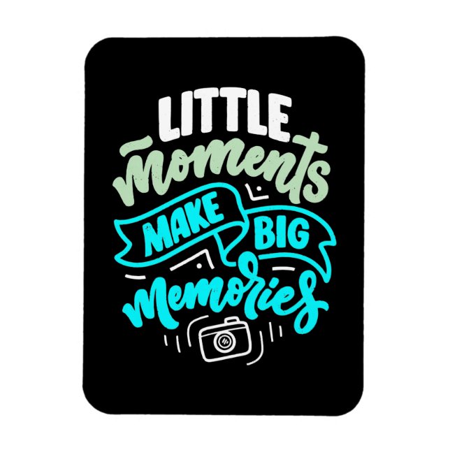 Magnet Flexible Photographe de souvenirs de voyage (Vertical)