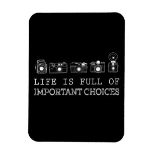 Magnet Flexible Photographie La Vie Est Pleine De Choix Importan