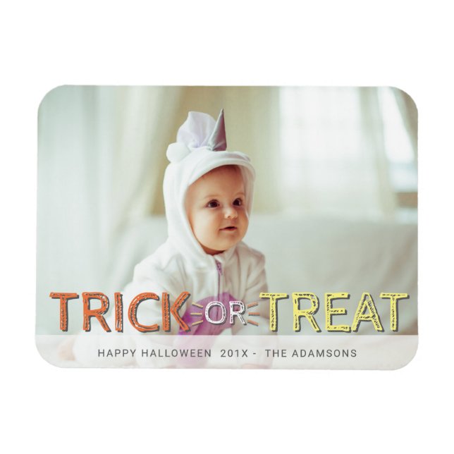Magnet Flexible Photographie Moderne Ou Traiter Halloween (Horizontal)