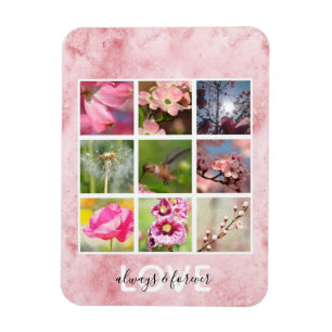 Magnet Flexible Photos Personnalisés Rose Amour