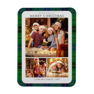 Magnet Flexible Photos Plaid Classiques Tartan Noël