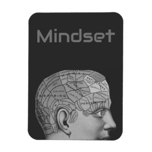 Magnet Flexible Phrenologie vintage Chef Mindset carte du cerveau