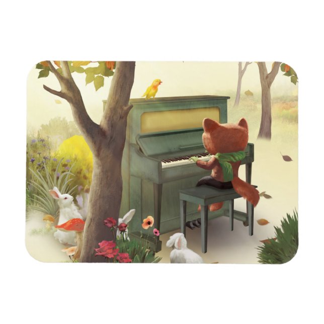 Magnet Flexible Pianiste des bois (Horizontal)