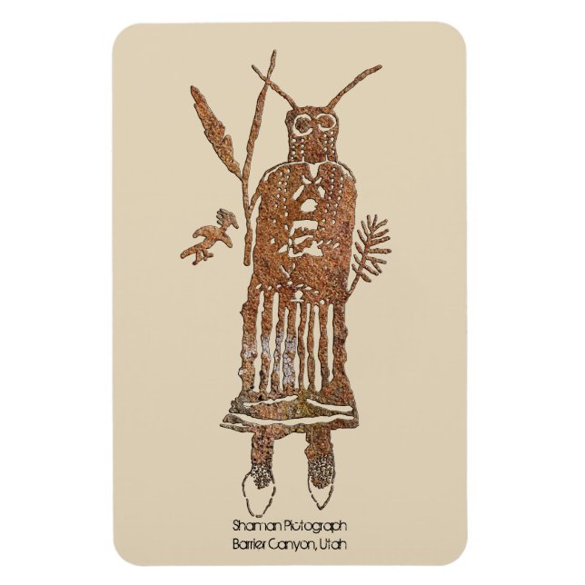 Magnet Flexible Pictographe de chaman (Vertical)