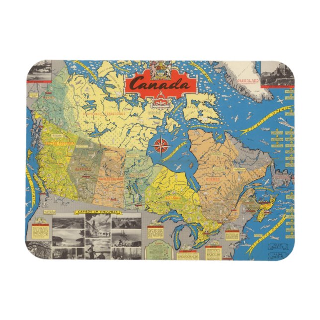 Magnet Flexible Pictorial Map of Canada (Horizontal)