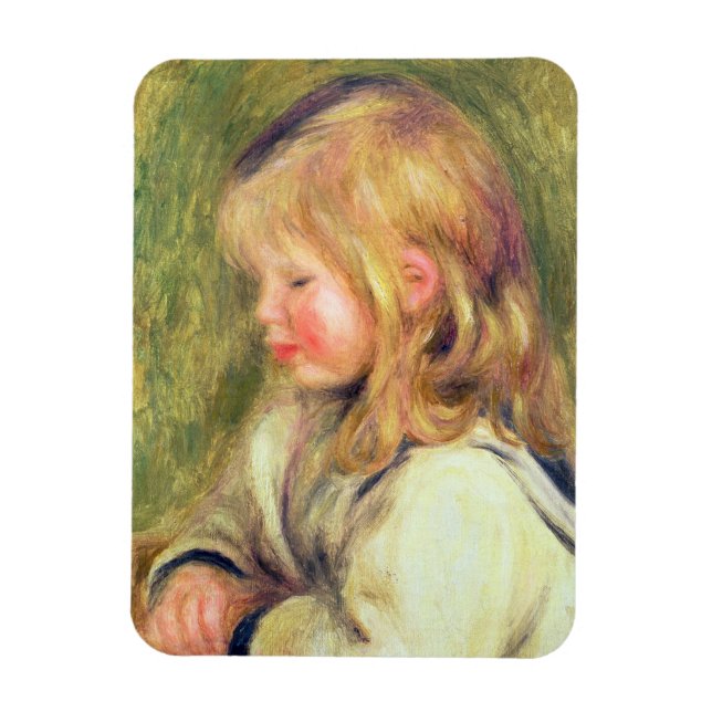 Magnet Flexible Pierre A Renoir | Child in White Shirt Reading (Vertical)