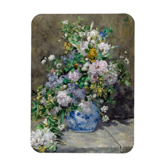 Magnet Flexible Pierre-Auguste Renoir - Bouquet de printemps (Vertical)