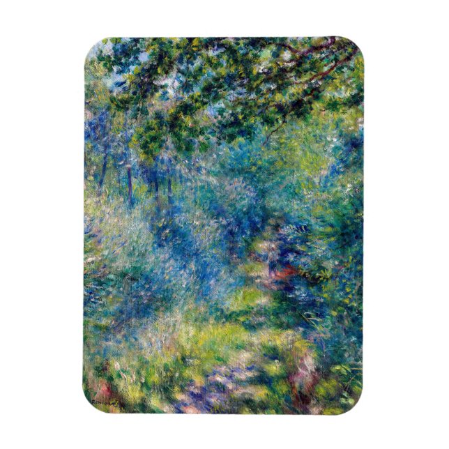 Magnet Flexible Pierre-Auguste Renoir - Chemin dans la Forêt (Vertical)