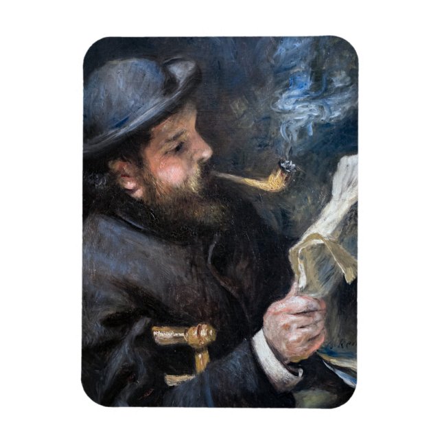 Magnet Flexible Pierre-Auguste Renoir - Claude Monet Reading (Vertical)