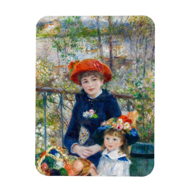 Magnet Flexible Pierre-Auguste Renoir - Deux soeurs sur la terrass (Vertical)