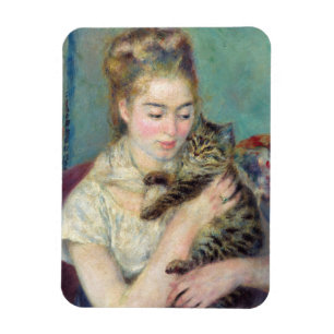 Magnet Flexible Pierre-Auguste Renoir - Femme au chat