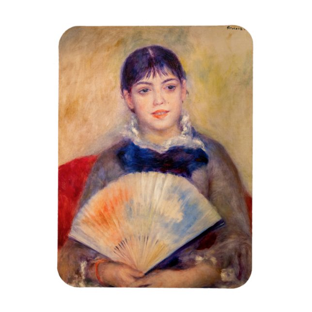 Magnet Flexible Pierre-Auguste Renoir - Fille avec un ventilateur (Vertical)