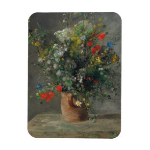 Magnet Flexible Pierre-Auguste Renoir - Fleurs dans un Vase 1866