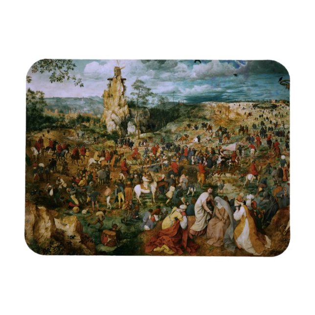 Magnet Flexible Pieter Bruegel l'Ancien-La Procession pour le Calv (Horizontal)