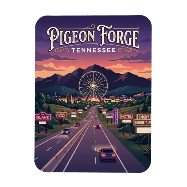 Magnet Flexible Pigeon Forge États-Unis (Vertical)