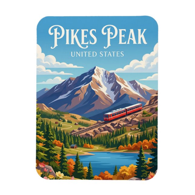Magnet Flexible Pikes Peak Colorado (Vertical)