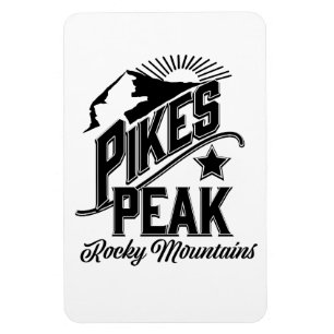 Magnet Flexible Pikes Peak montagnes rocheuses Art vintage