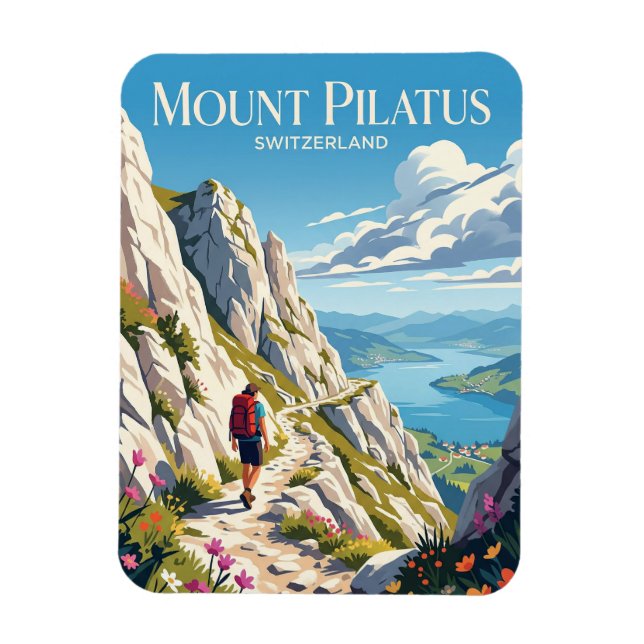 Magnet Flexible Pilatus Suisse (Vertical)