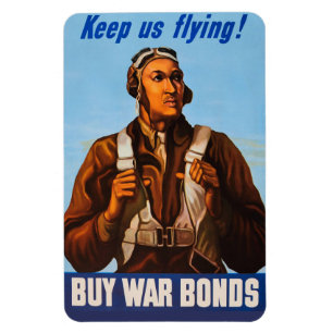 Magnet Flexible Pilotes d'aviation afro-américains de 2ÈME GUERRE