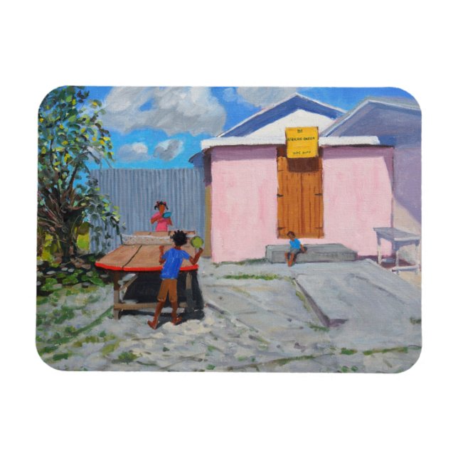 Magnet Flexible Ping Pong De African Queen caché (Horizontal)