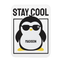 Pingouin cool de nom personnalisé