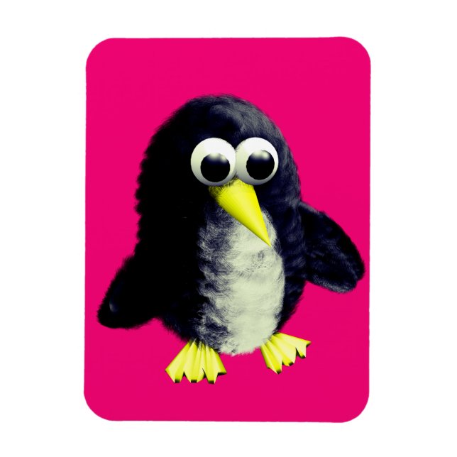 Magnet Flexible Pingouin drôle (Vertical)