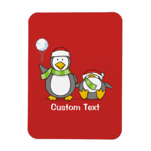 Magnet Flexible Pingouins de Noël