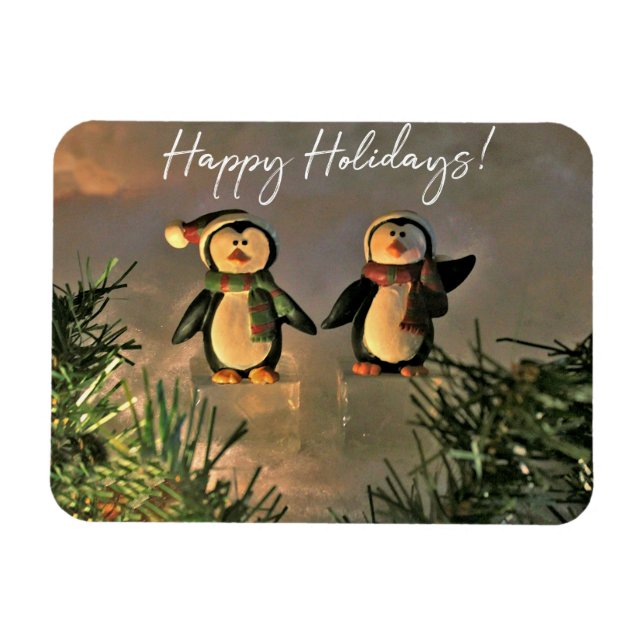 Magnet Flexible Pingouins de vacances (Horizontal)