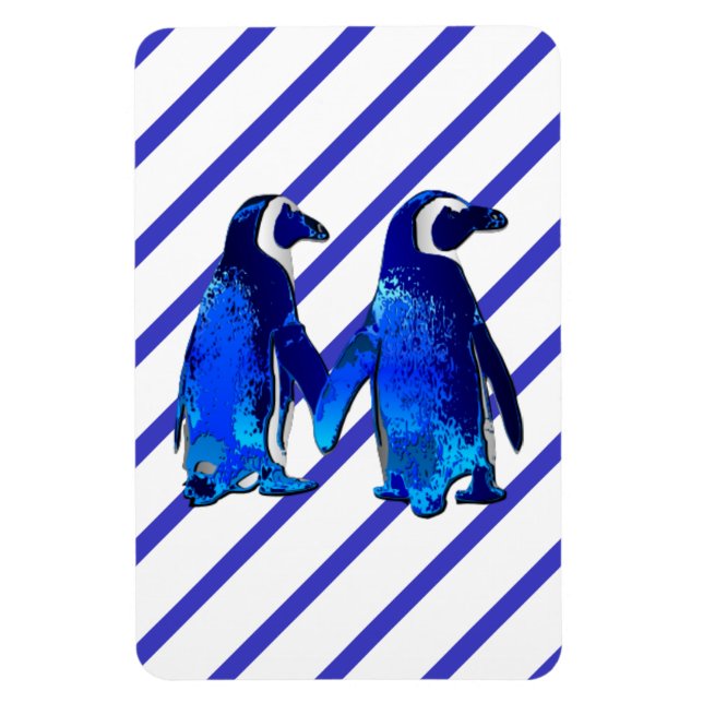 Magnet Flexible Pingouins en amour - (Vertical)