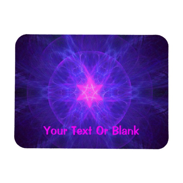 Magnet Flexible Pink Magen David (Horizontal)