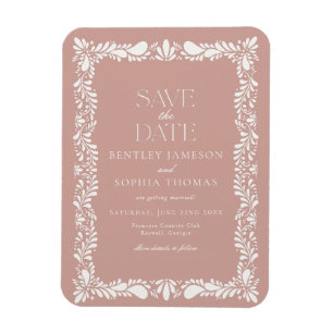 Magnet Flexible Pink Talavera Carreaux Espagne Fiesta Enregistrer 