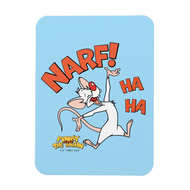 Magnet Flexible Pinky et le cerveau | Pinky "Narf !" (Vertical)