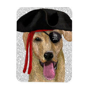 Magnet Flexible Pirate jaune 2 de Labrador