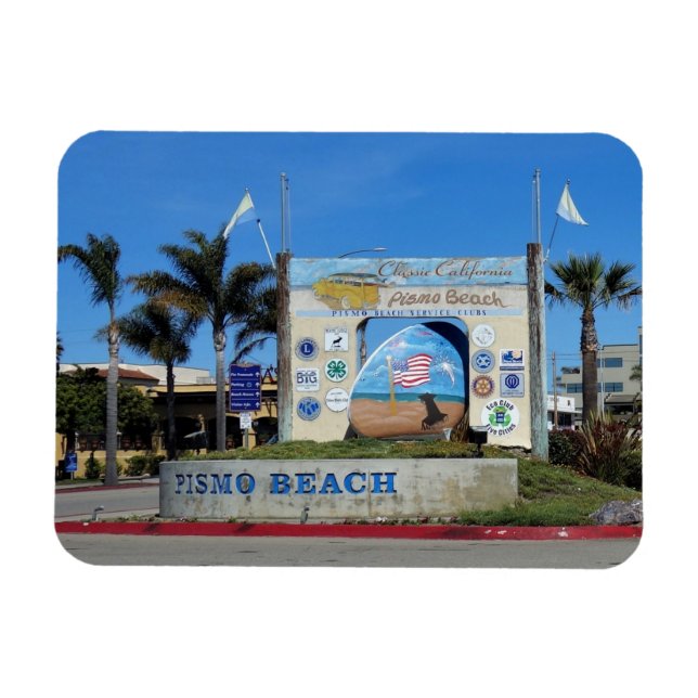 Magnet Flexible Pismo Beach California Souvenir (Horizontal)