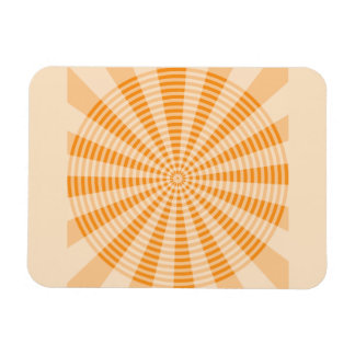 Magnet Flexible Pissenlit, Spirale Orange, Art Abstrait Bohème