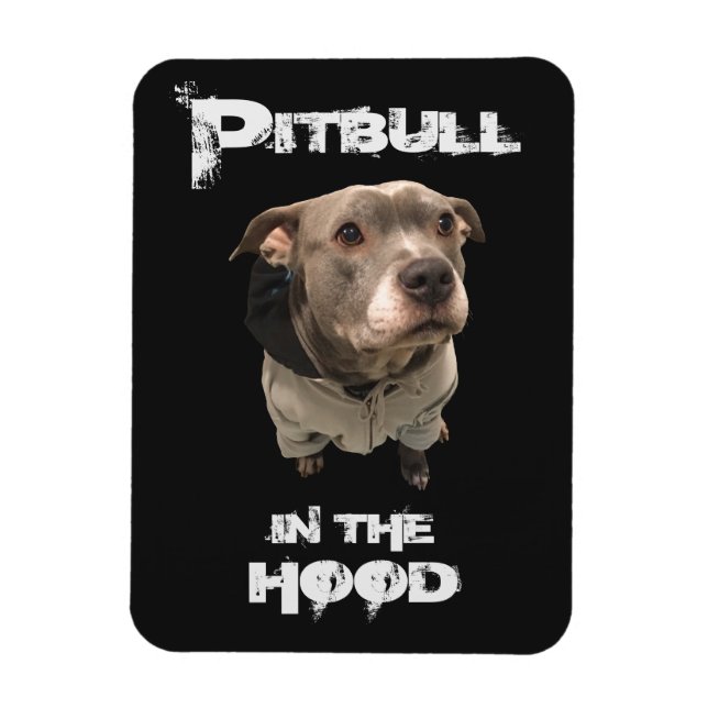 Magnet Flexible Pitbull dans l'aimant du capuchon (Vertical)