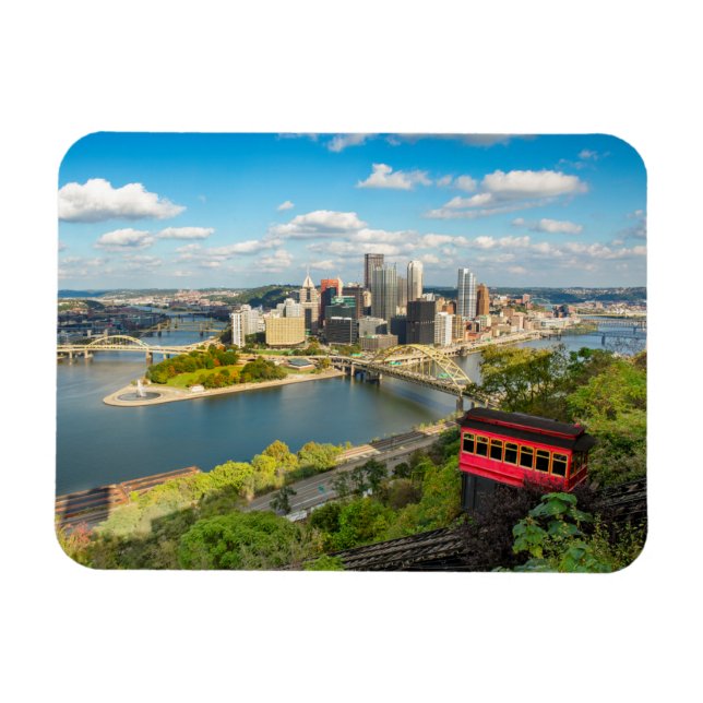 Magnet Flexible Pittsburgh Pennsylvania Duquesne Incline View (Horizontal)