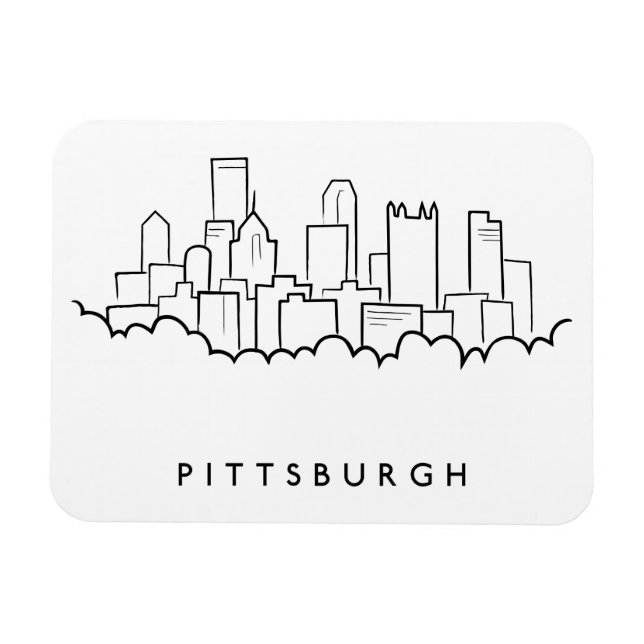 Magnet Flexible Pittsburgh Pennsylvanie (Horizontal)