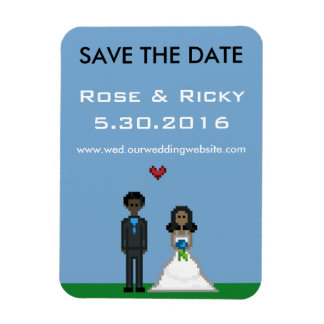Magnet Flexible Pixel Gamer Enregistrer le Mariage de date