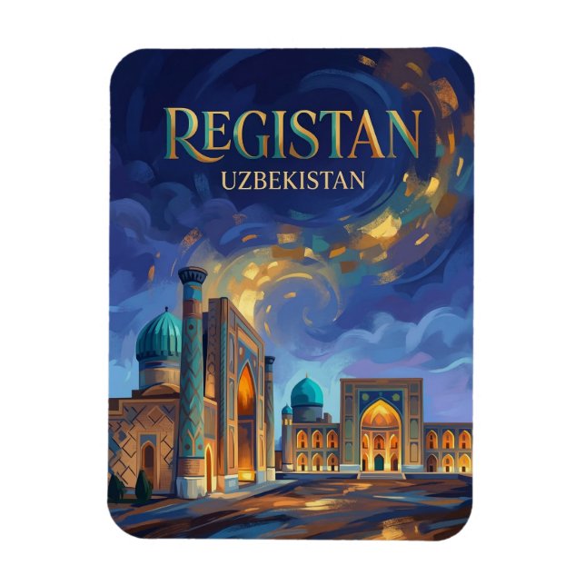 Magnet Flexible Place du Régistan Ouzbékistan (Vertical)