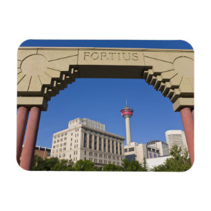 Magnet Flexible Place olympique et tour de Calgary, Alberta, Canad